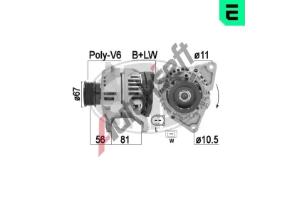 ERA Alternátor ERA 210933A, 210933A ERA Alternátor ERA 210933A, 210933A