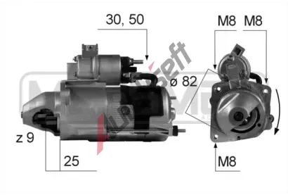 ERA Startér ERA 220158A, 220158A ERA Startér ERA 220158A, 220158A