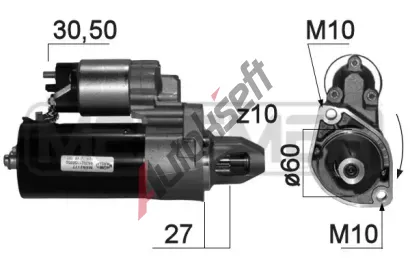 ERA Startér ERA 220872A, 220872A ERA Startér ERA 220872A, 220872A