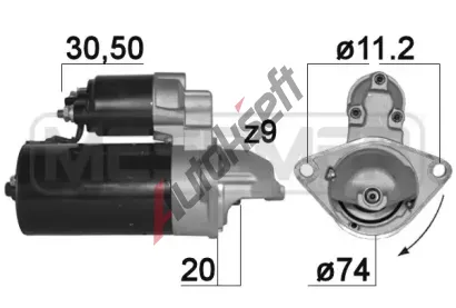 ERA Startér ERA 220888A, 220888A ERA Startér ERA 220888A, 220888A