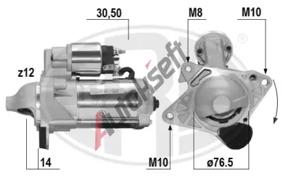 ERA Startér ERA 221063A, 221063A ERA Startér ERA 221063A, 221063A