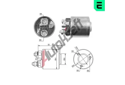 ERA Elektromagnetický spínač startéru ERA 227056, 227056 ERA Elektromagnetický spínač startéru ERA 227056, 227056