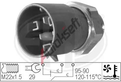 ERA Teplotní spínač větráku chladiče ERA 330223, 330223 ERA Teplotní spínač větráku chladiče ERA 330223, 330223