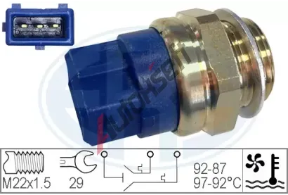 ERA Teplotní spínač větráku chladiče OEM ERA 330272, 330272 ERA Teplotní spínač větráku chladiče OEM ERA 330272, 330272
