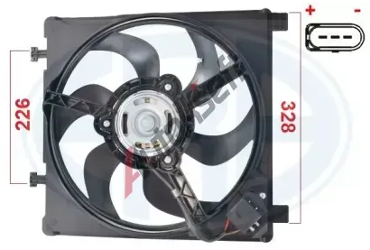ERA Větrák chlazení motoru ERA 352123, 352123  ERA Větrák chlazení motoru ERA 352123, 352123