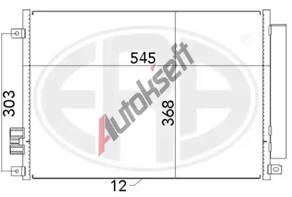ERA Kondenztor klimatizace ERA 667008, 667008
