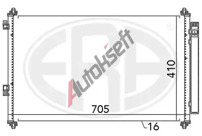ERA Kondenztor klimatizace ERA 667057, 667057