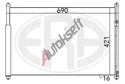 ERA Kondenztor klimatizace ERA 667080, 667080