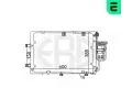 Kondenz�tor klimatizace&nbsp;ERA&nbsp;&dash;&nbsp;ERA 667098