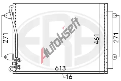 ERA Kondenztor klimatizace ERA 667108, 667108