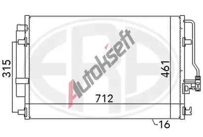 ERA Kondenztor klimatizace ERA 667110, 667110