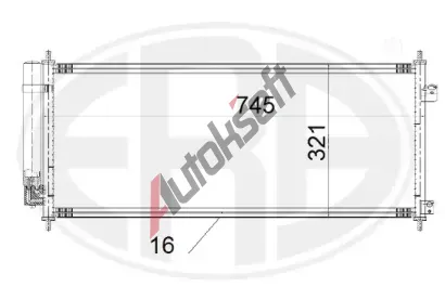 ERA Kondenz�tor klimatizace ERA 667199, 667199