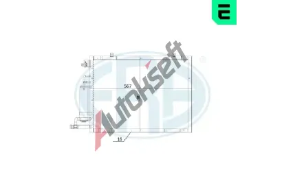 ERA Kondenzátor klimatizace ERA 667281, 667281 ERA Kondenzátor klimatizace ERA 667281, 667281