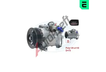 ERA Kompresor klimatizace ERA 670022, 670022 ERA Kompresor klimatizace ERA 670022, 670022