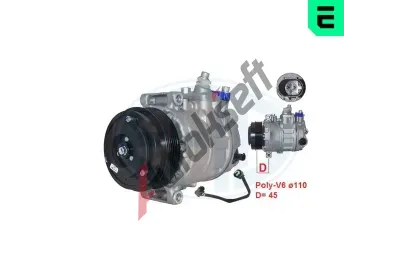 ERA Kompresor klimatizace ERA 670062, 670062 ERA Kompresor klimatizace ERA 670062, 670062