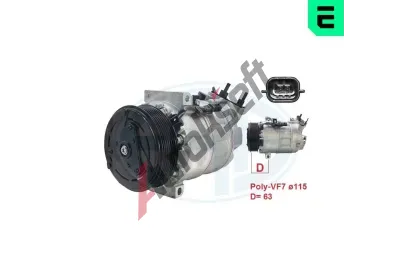 ERA Kompresor klimatizace ERA 670111, 670111 ERA Kompresor klimatizace ERA 670111, 670111