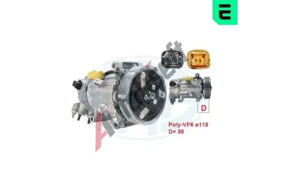 ERA Kompresor klimatizace ERA 670116, 670116 ERA Kompresor klimatizace ERA 670116, 670116