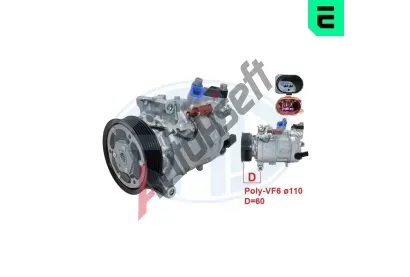 ERA Kompresor klimatizace ERA 670183, 670183 ERA Kompresor klimatizace ERA 670183, 670183