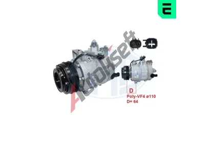 ERA Kompresor klimatizace ERA 670197, 670197 ERA Kompresor klimatizace ERA 670197, 670197