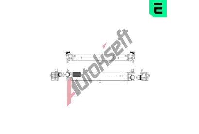 ERA Chladi� vzduchu intercooler ERA 672003, 672003