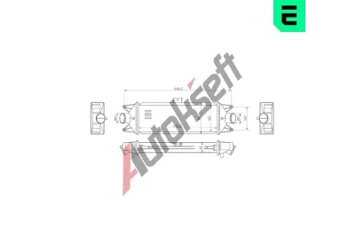 ERA Chladi� vzduchu intercooler ERA 672018, 672018