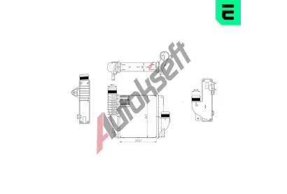 ERA Chladi� vzduchu intercooler ERA 672020, 672020