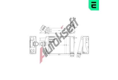 ERA Chladi� vzduchu intercooler ERA 672023, 672023