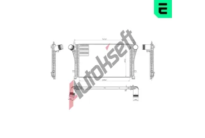 ERA Chladi� vzduchu intercooler ERA 672027, 672027