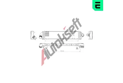 ERA Chladi� vzduchu intercooler ERA 672029, 672029