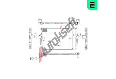 ERA Chladi� vzduchu intercooler ERA 672030, 672030