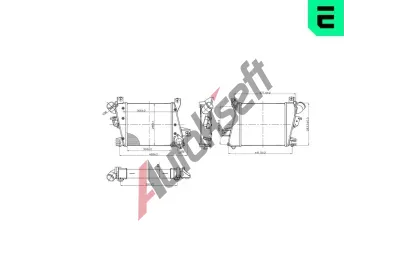 ERA Chladi� vzduchu intercooler ERA 672031, 672031