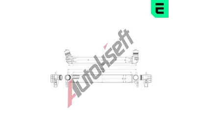 ERA Chladi� vzduchu intercooler ERA 672036, 672036