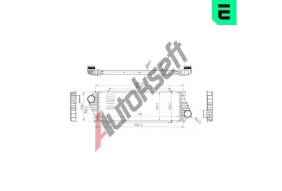 ERA Chladi� vzduchu intercooler ERA 672041, 672041