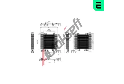 ERA Chladi� vzduchu intercooler ERA 672045, 672045