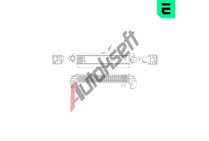 ERA Chladi� vzduchu intercooler ERA 672059, 672059
