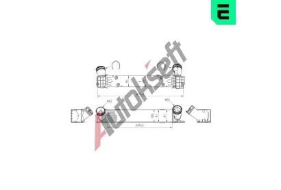 ERA Chladi� vzduchu intercooler ERA 672075, 672075