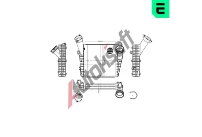 ERA Chladi� vzduchu intercooler ERA 672081, 672081