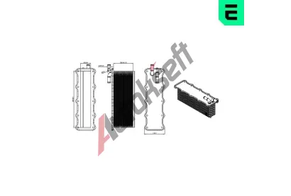 ERA Chladi� vzduchu intercooler ERA 672117, 672117