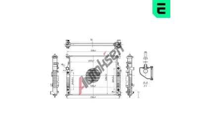 ERA Chladi� vody ERA 673075, 673075
