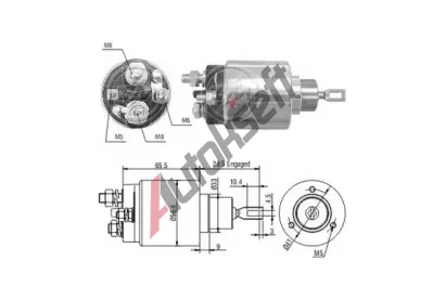ERA Elektromagnetický spínač startéru ERA ZM1475, ZM1475 ERA Elektromagnetický spínač startéru ERA ZM1475, ZM1475