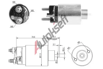 ERA Elektromagnetick spna startru ERA ZM3795, 3795
