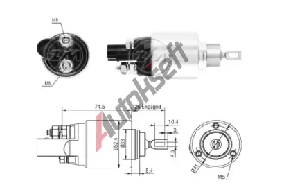 ERA Elektromagnetick spna startru ERA ZM381, ZM381