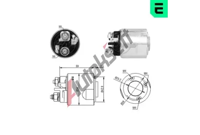ERA Elektromagnetický spínač startéru ERA ZM4491, 4491 ERA Elektromagnetický spínač startéru ERA ZM4491, 4491