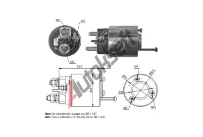 ERA Elektromagnetick spna startru ERA ZM497, ZM497