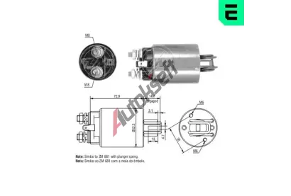ERA Elektromagnetický spínač startéru ERA ZM582, ZM582 ERA Elektromagnetický spínač startéru ERA ZM582, ZM582