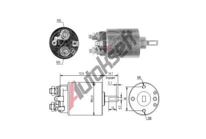ERA Elektromagnetick spna startru ERA ZM785, ZM785