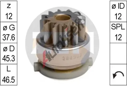 ERA Volnobn pevod startru ERA ZN1539, ZN1539