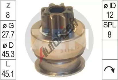 ERA Volnobn pevod startru ERA ZN1695, ZN1695