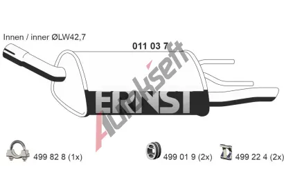 ERNST Zadn tlumi vfuku ERN 011037, 011037