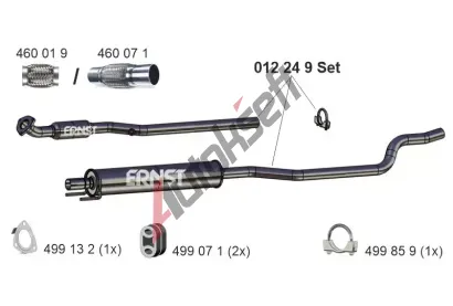 ERNST Stedn tlumi vfuku Set ERN 012249, 012249